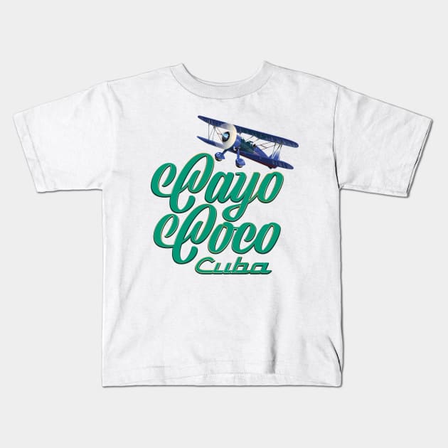 Cayo Coco Cuba Kids T-Shirt by nickemporium1
